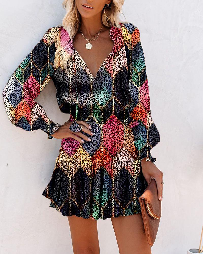 Tara | Women's Long Sleeve Floral Mini Dress