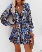 Tara | Women's Long Sleeve Floral Mini Dress