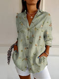 Printed Floral Blouse Summer