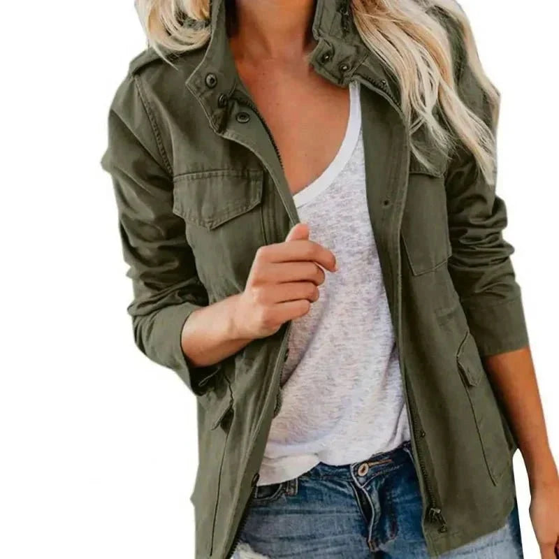 Red Walking Jacket, front view