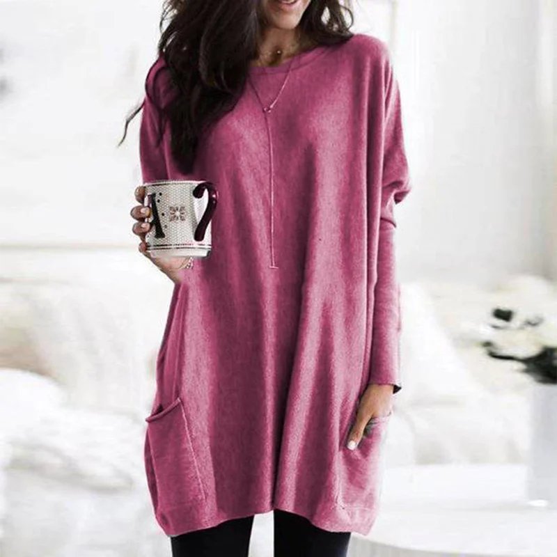 Blue Oversized Pocket Tunic