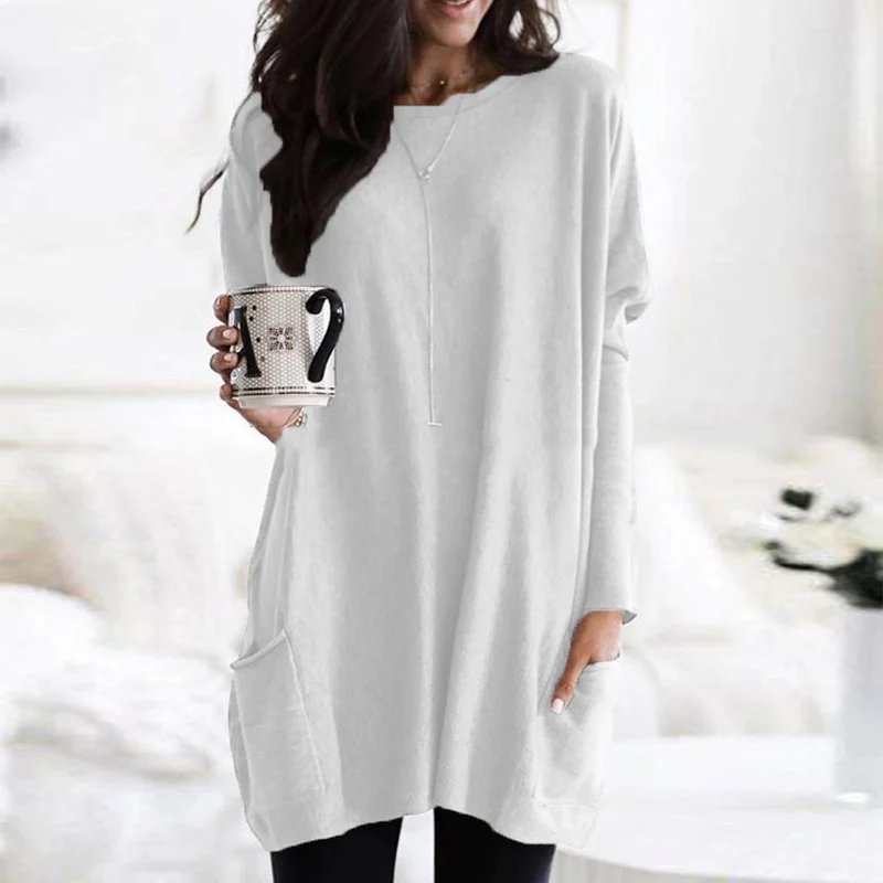 Blue Oversized Pocket Tunic