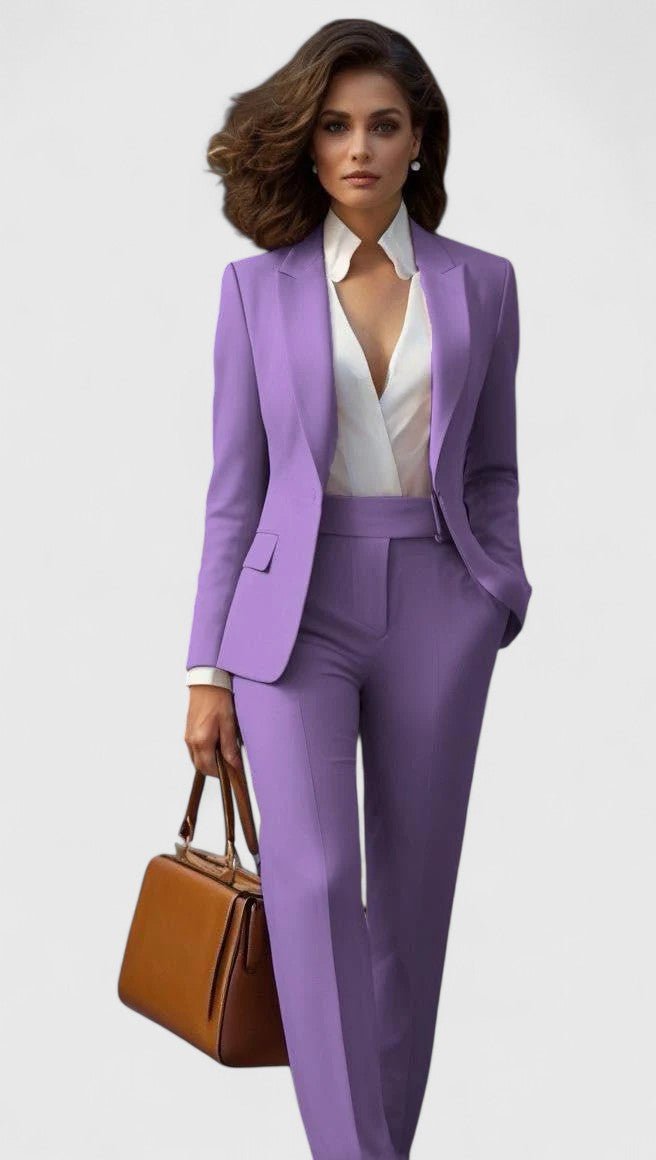Tailored lapel blazer suit co-ord set