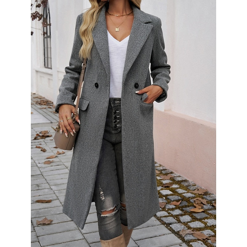 Dark Gray Longline Coat